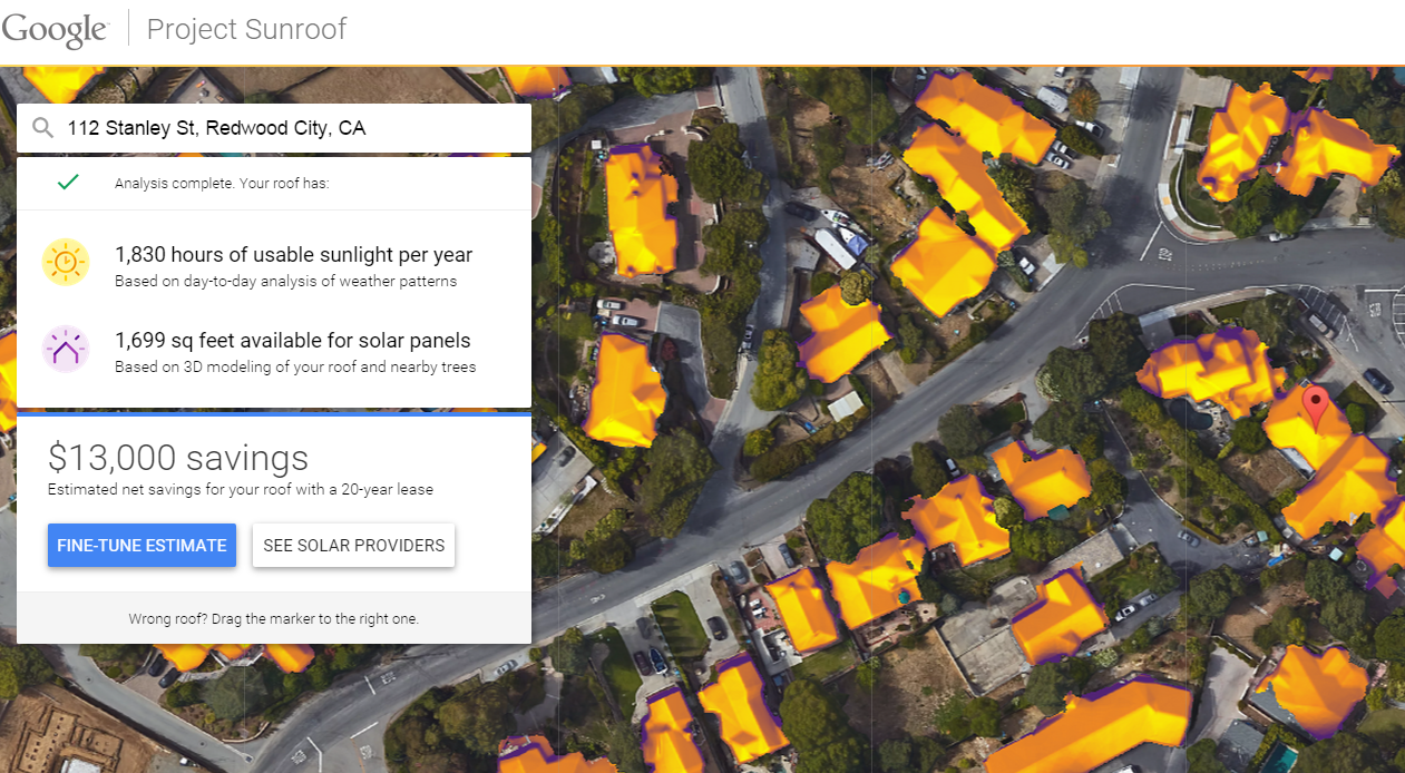 Google представя проекта Sunroof