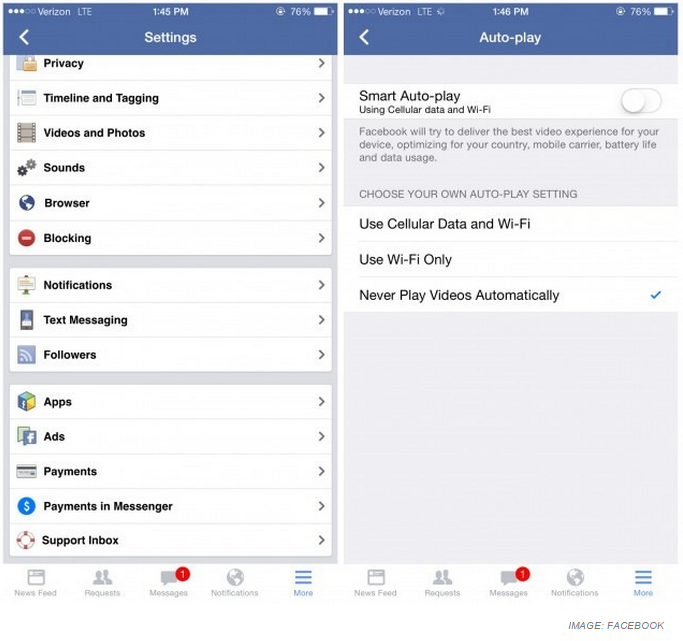Как да изключим autoplay на видео във Facebook за iOS